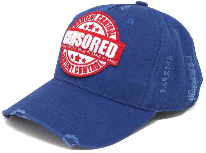 My Brand Censored Cap | KOBALT BLUE Blauw