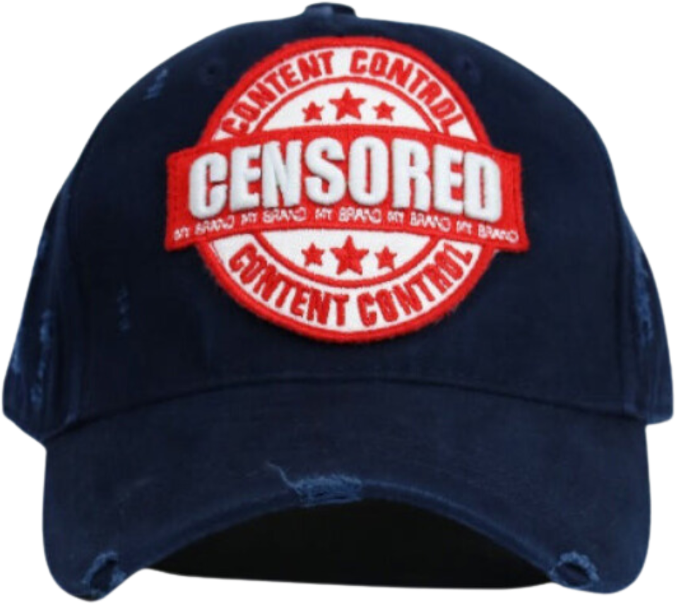 My Brand Censored Cap | NAVY Blauw