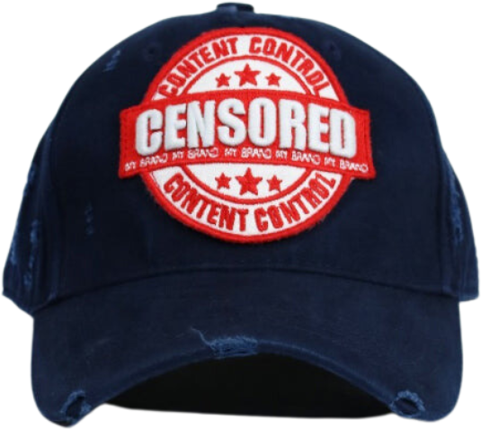 My Brand Censored Cap | NAVY Blauw