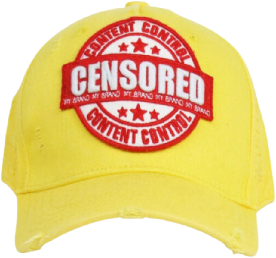 My Brand Censored Cap | YELLOW Geel