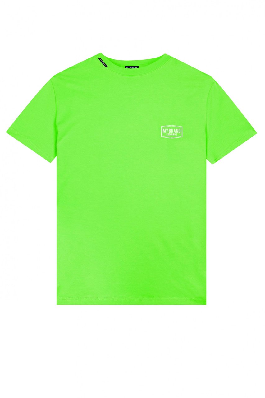 My Brand CHEST LOGO NEON T-SHIRT | NEON GREEN Groen
