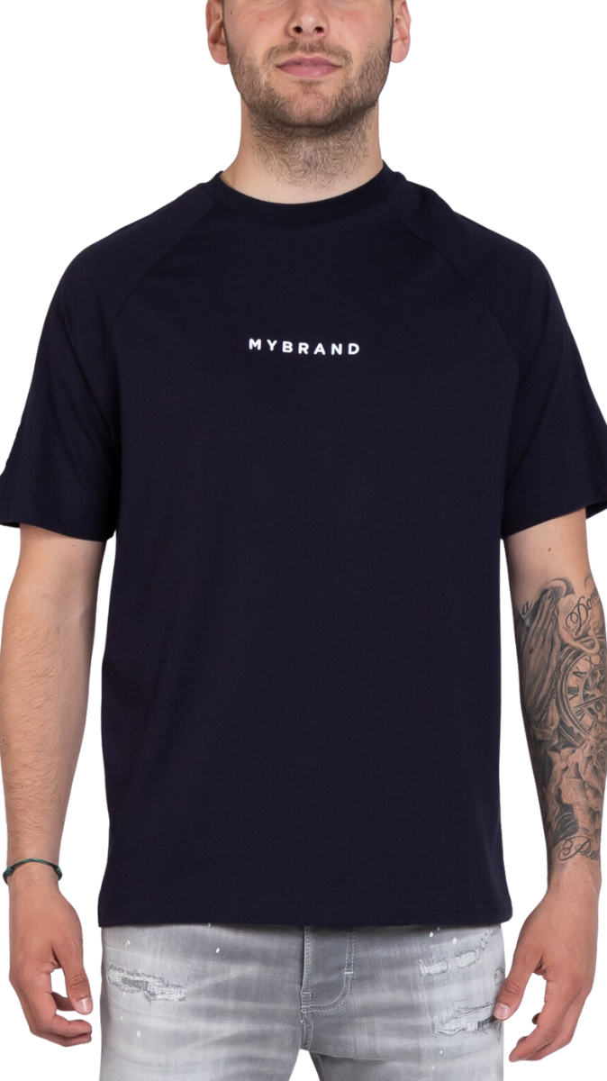 My Brand Classic My Brand Taping t-shirt Navy | NAVY Blauw