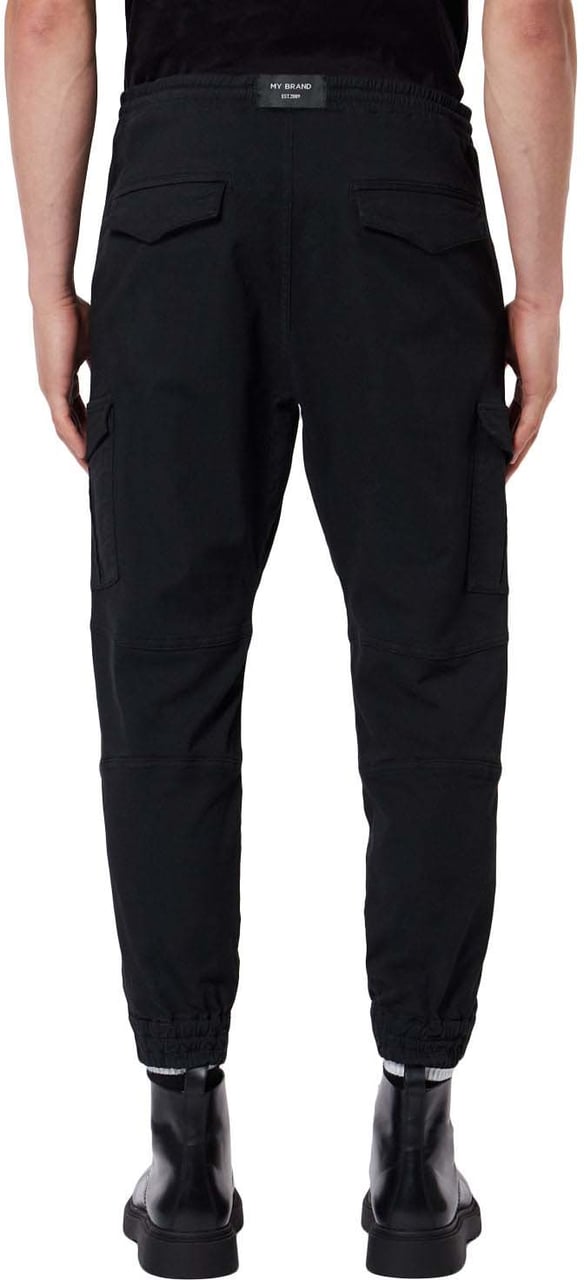 My Brand COMBALA CUFFED CARGO POCKET | BLACK Zwart