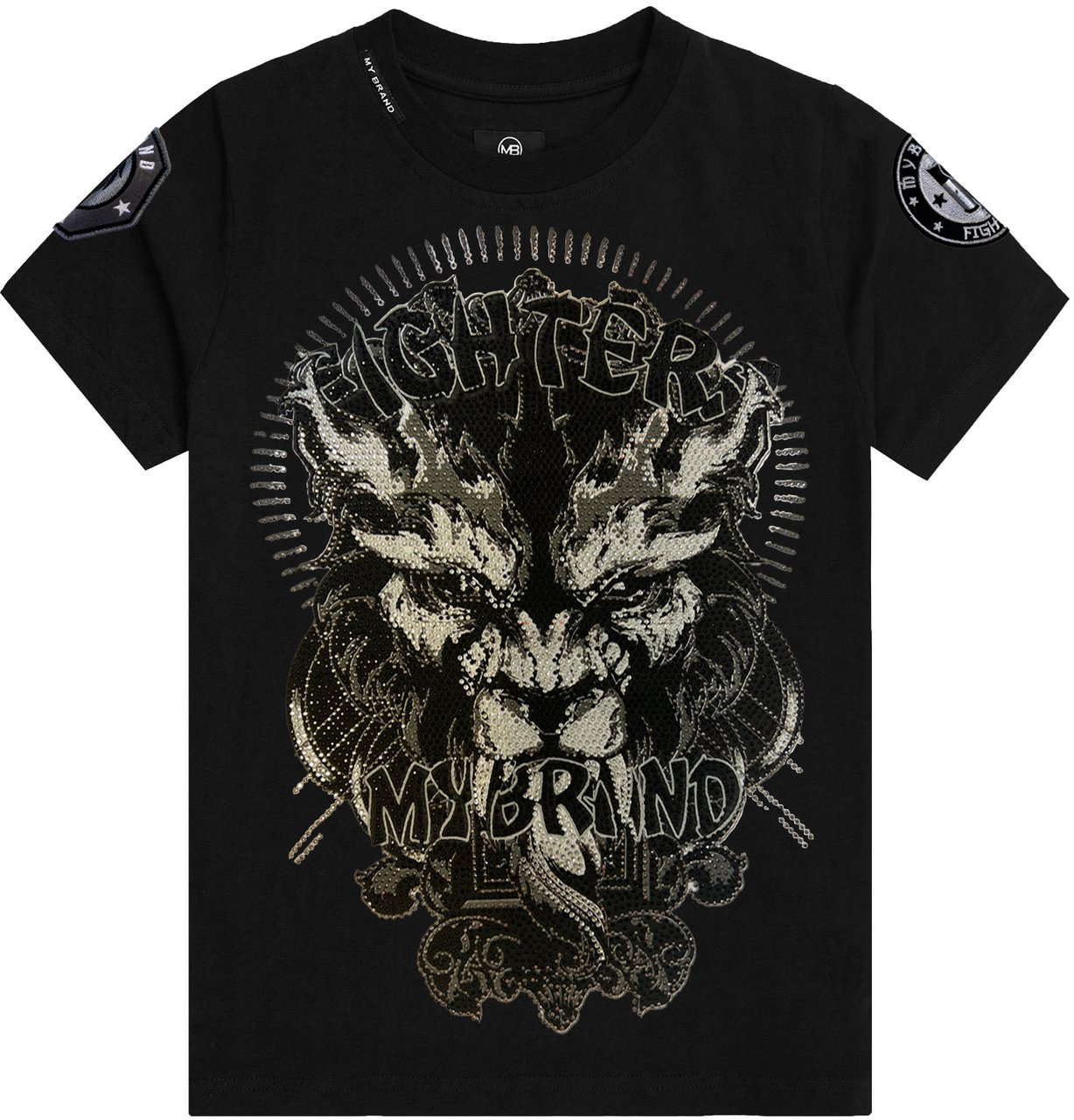 My Brand Devil Fighter T-Shirt | BLACK Zwart