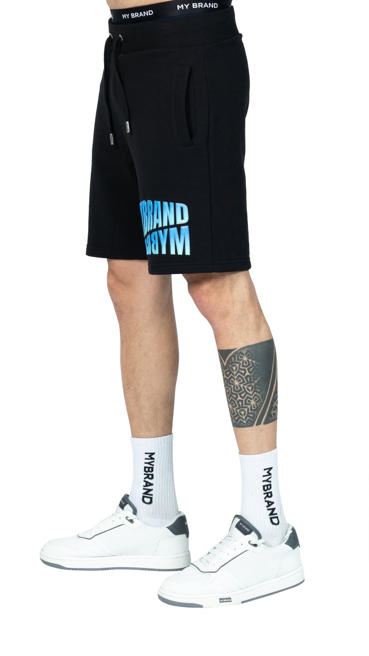 My Brand Dubble Mybrand Logo Short | BLACK Zwart