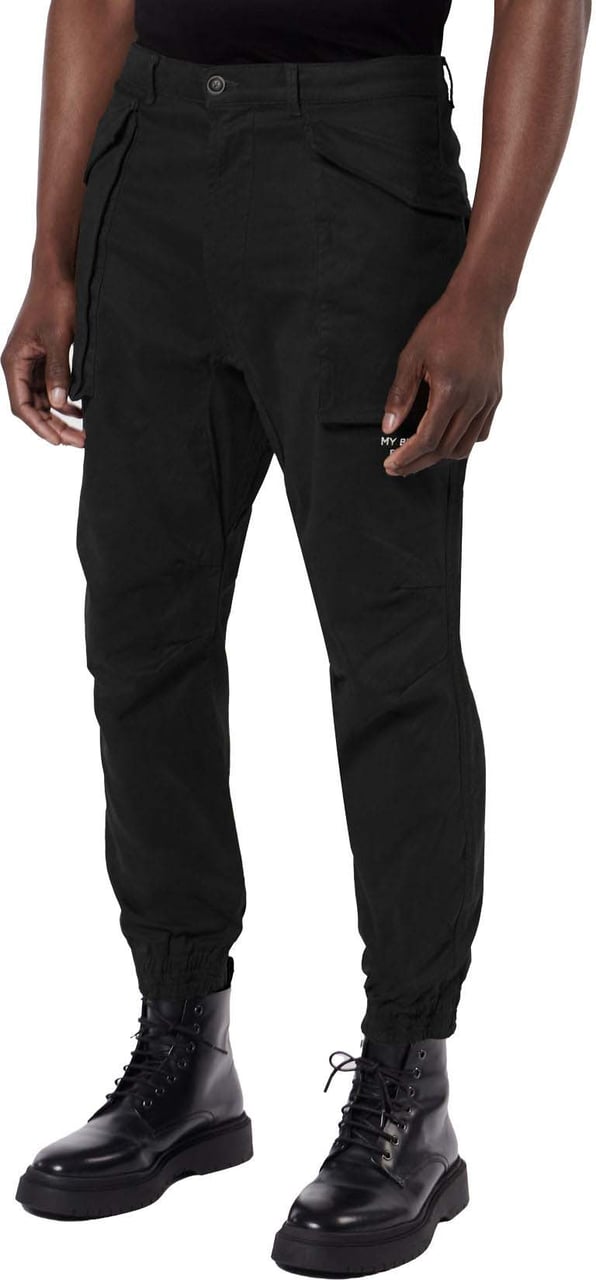 My Brand DUNDER BOLD POCKET CARGO PANT | BLACK Zwart