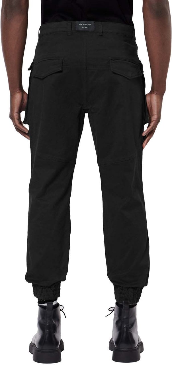My Brand DUNDER BOLD POCKET CARGO PANT | BLACK Zwart