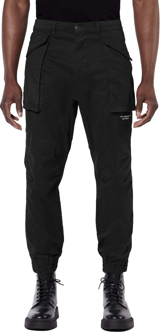 My Brand DUNDER BOLD POCKET CARGO PANT | BLACK Zwart