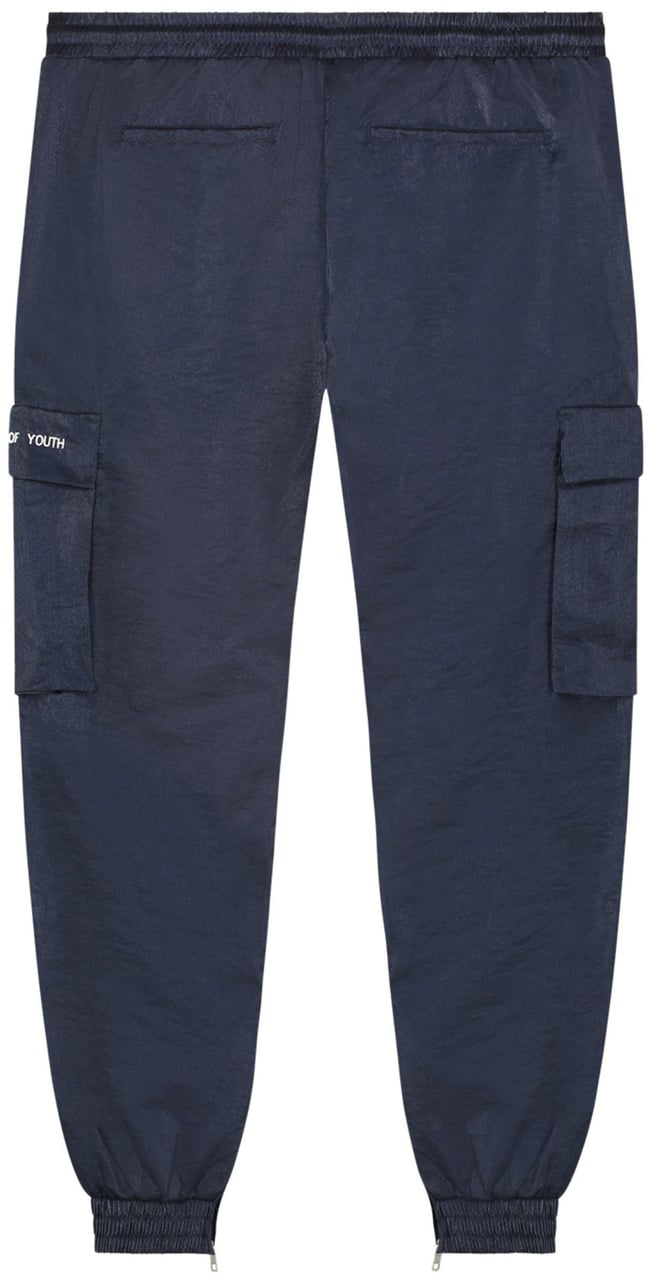 My Brand FOY METAL NYLON CARGO PANT | NAVY Blauw