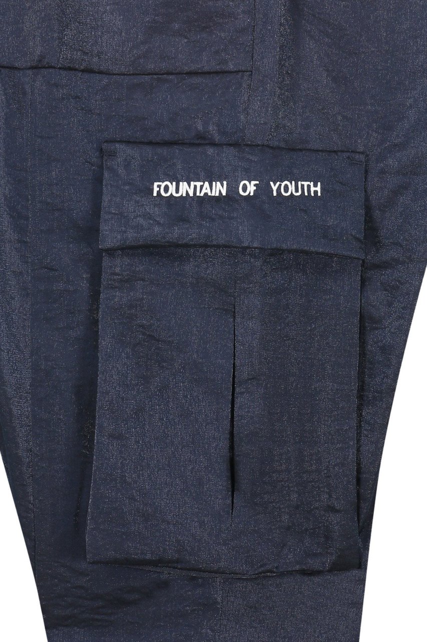 My Brand FOY METAL NYLON CARGO PANT | NAVY Blauw