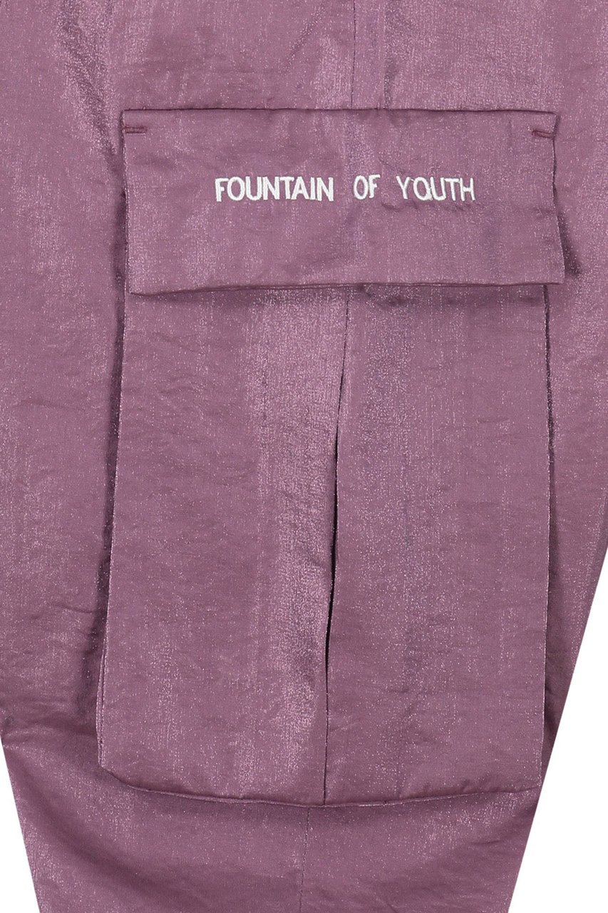 My Brand FOY METAL NYLON CARGO PANT | PURPLE Paars
