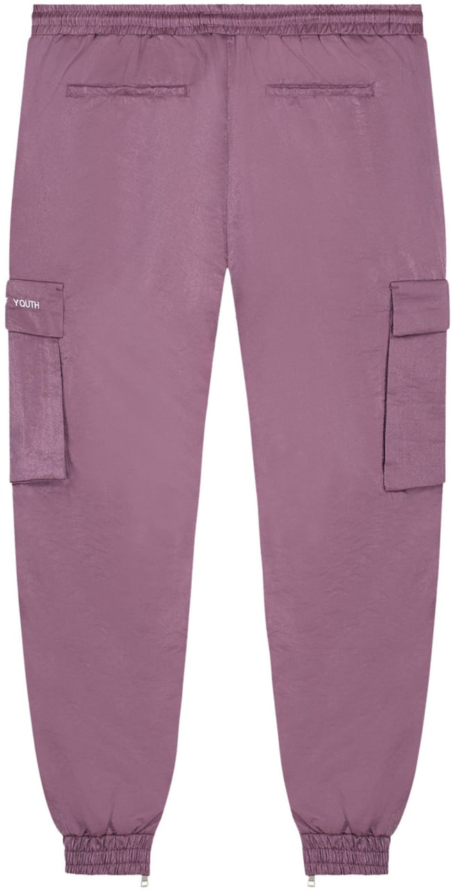 My Brand FOY METAL NYLON CARGO PANT | PURPLE Paars