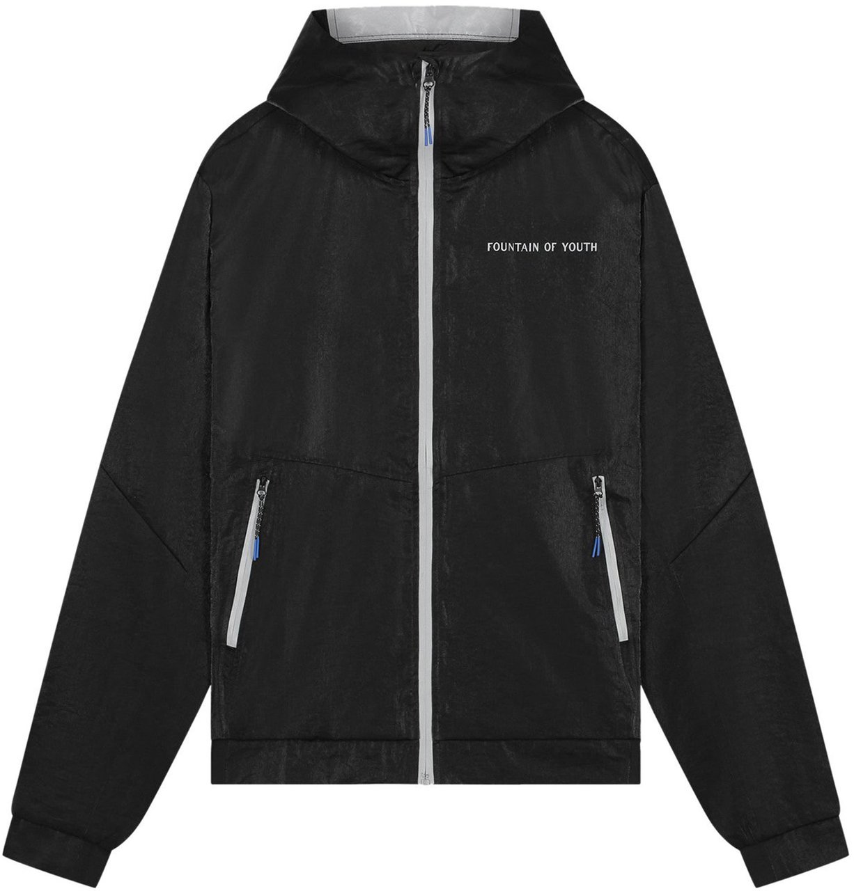 My Brand FOY METAL NYLON WINDBREAKER | BLACK Zwart