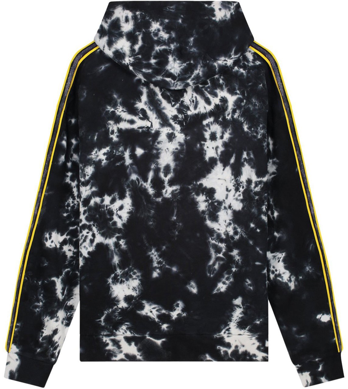 My Brand FOY TIE DYE HOODIE | BLACK - WHITE Zwart