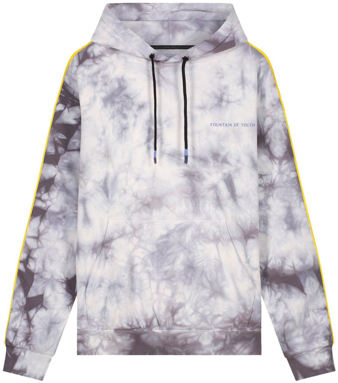 My Brand FOY TIE DYE HOODIE | WHITE - GREY Divers