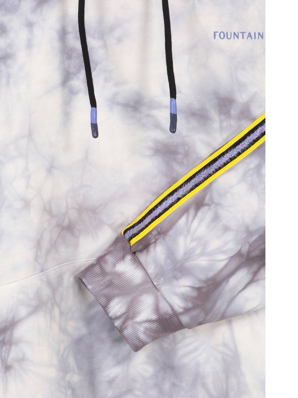 My Brand FOY TIE DYE HOODIE | WHITE - GREY Divers