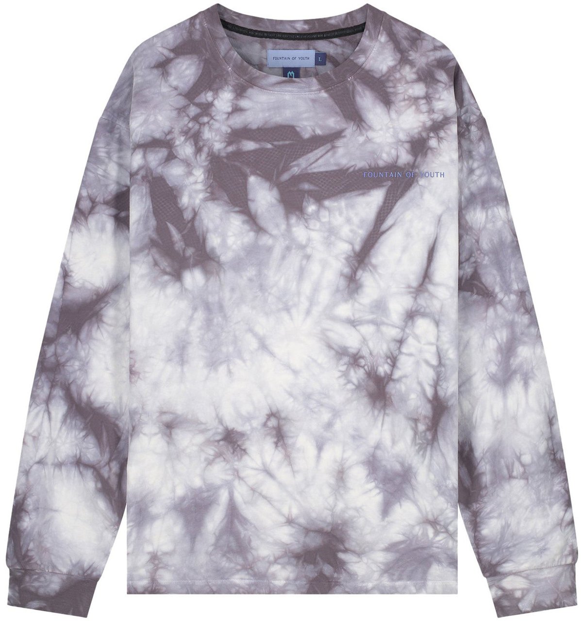 My Brand FOY TIE DYE LONGSLEEVE | WHITE - GREY Divers