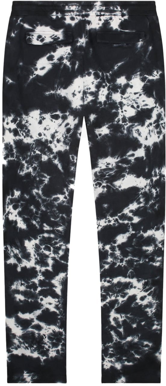 My Brand FOY TIE DYE PANT | BLACK - WHITE Zwart