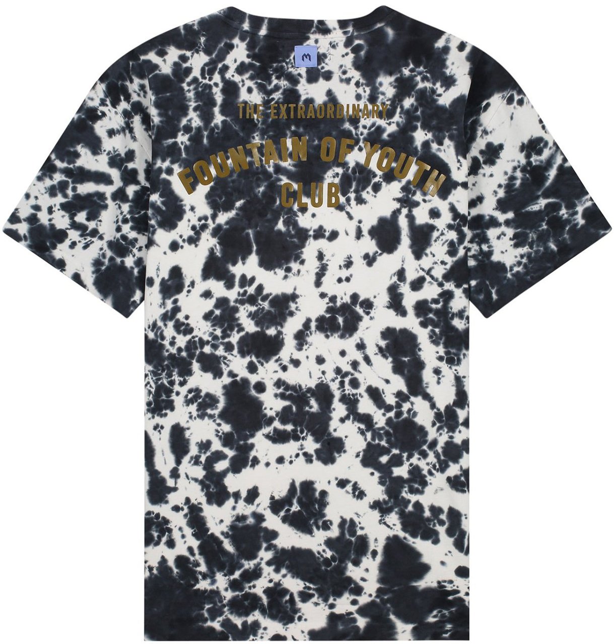My Brand FOY TIE DYE T-SHIRT | BLACK - WHITE Zwart