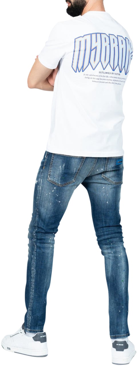 My Brand Full Back MB print | WHITE Wit
