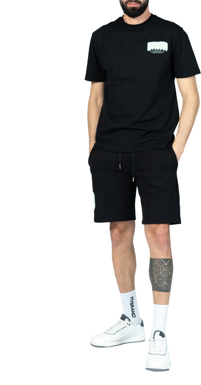 My Brand Full back MB print | BLACK Zwart