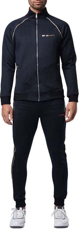 My Brand Gold Piping Tracksuit | BLACK Zwart