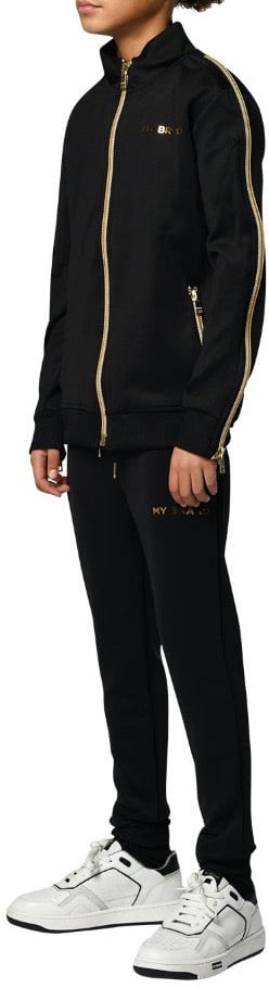 My Brand GOLD ZIPPER TRACKSUIT JAC | BLACK Zwart
