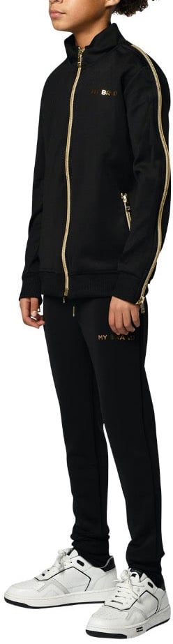 My Brand Gold Zipper Tracksuit Jacket | BLACK Zwart