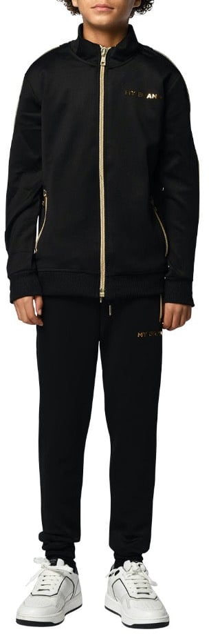 My Brand Gold Zipper Tracksuit Jacket | BLACK Zwart