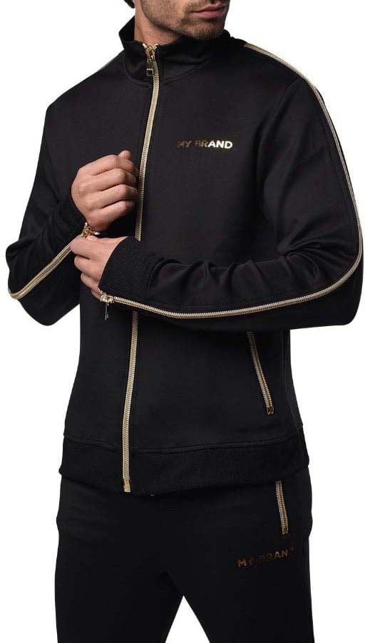My Brand Gold Zipper Tracksuit | BLACK Zwart