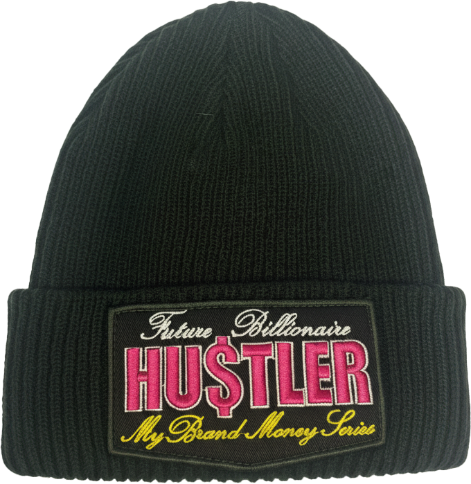 My Brand Hustler Beanie Black | BLACK Zwart