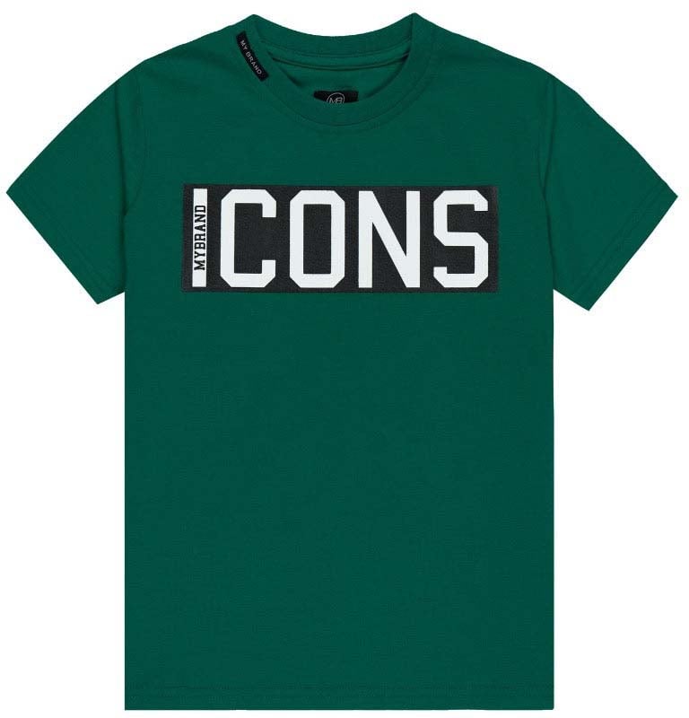 My Brand ICONS SQUARE T-SHIRT | ARMY Groen
