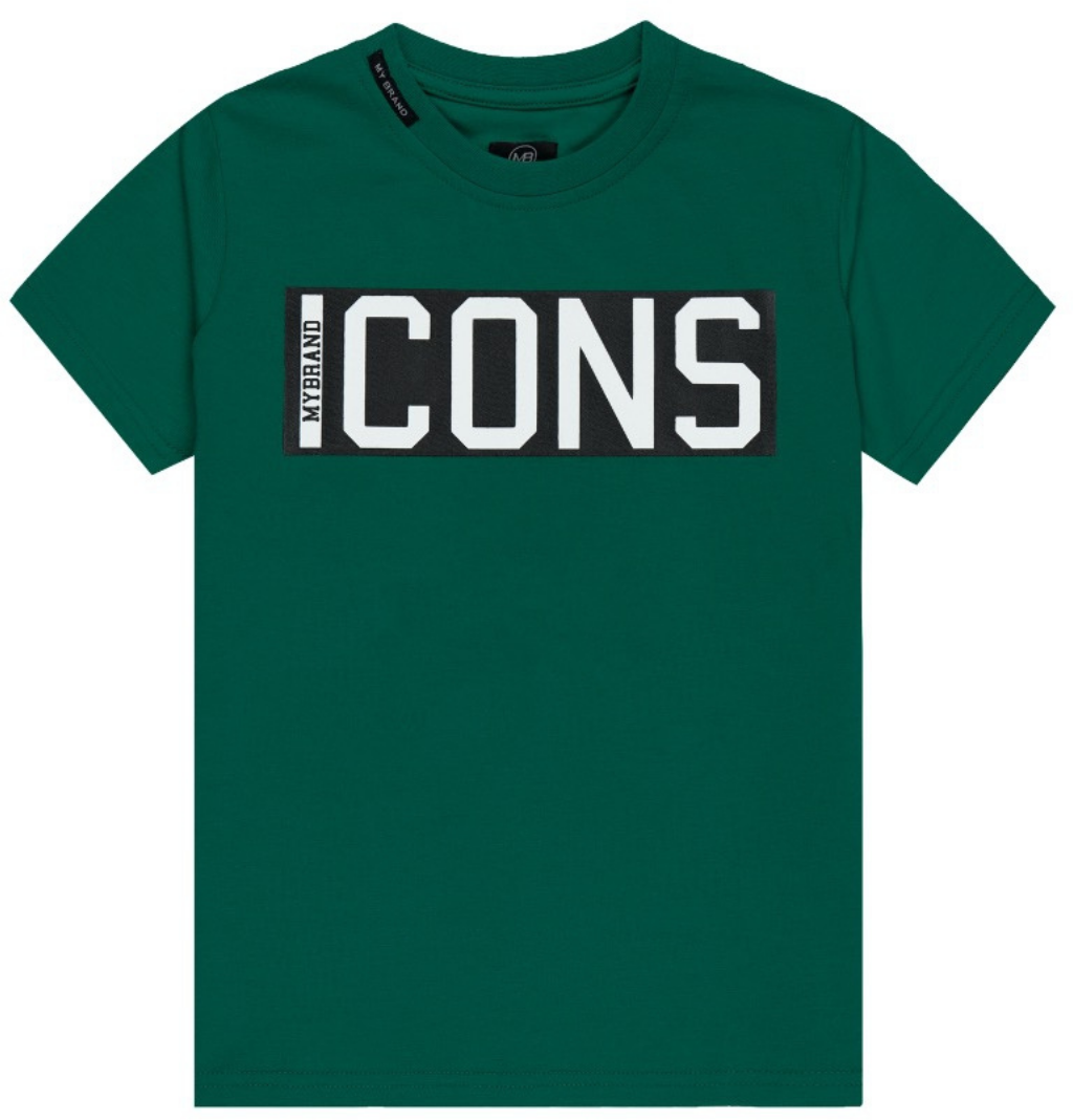 My Brand ICONS SQUARE T-SHIRT | ARMY Groen