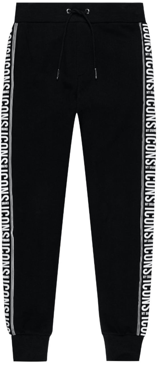 My Brand Icons Tape Pant | BLACK Zwart