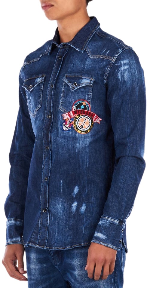 My Brand JETSET BLOUSE | LIGHT BLUE JEANS Blauw
