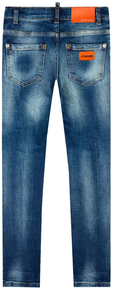 My Brand My Brand Two Cut Plain Washing Jeans Denim Blauw