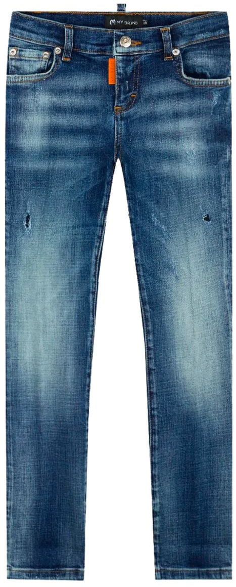 My Brand My Brand Two Cut Plain Washing Jeans Denim Blauw