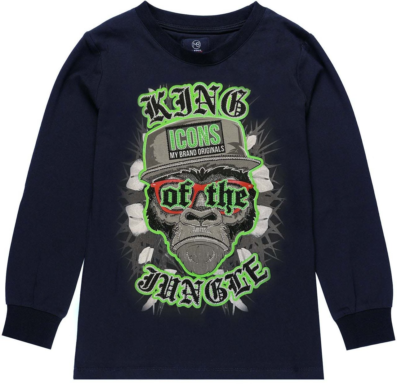 My Brand King Of The Jungle Longsleeve | NAVY Blauw