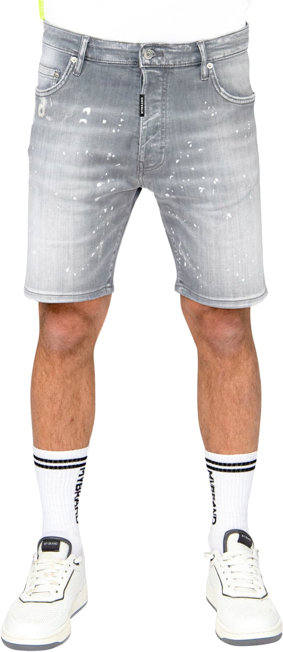 My Brand LIGHTGREY Faded Jeans short | GREY JEANS Grijs
