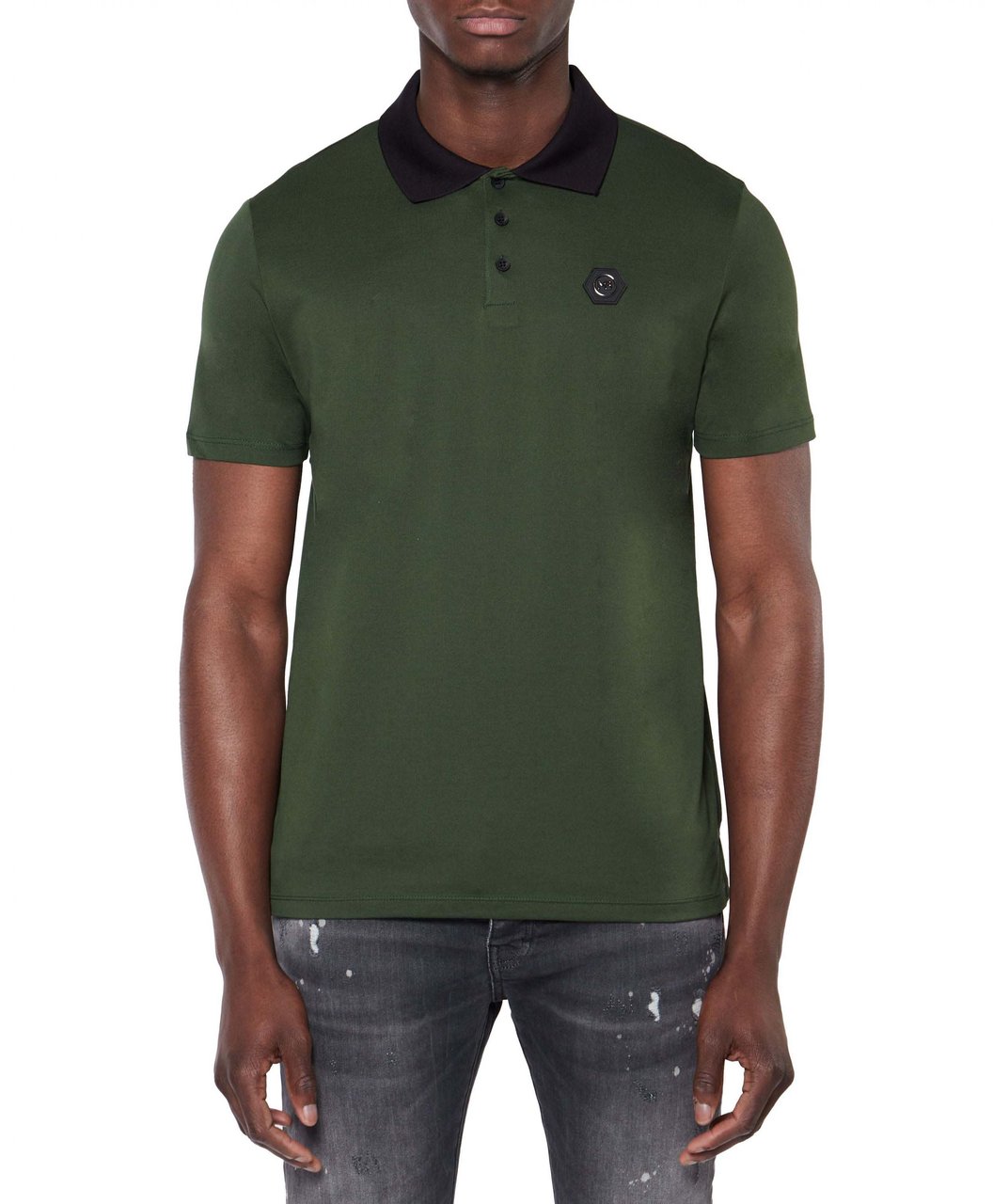 My Brand MB CHEST BADGE POLO | GREEN Groen