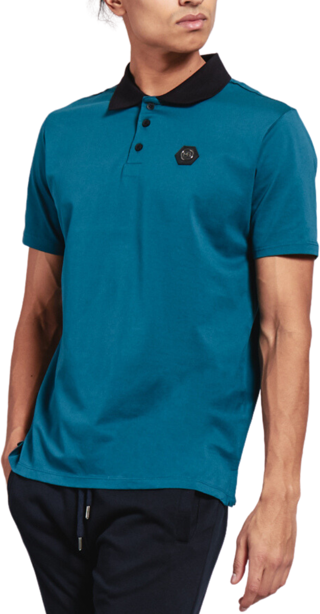 My Brand MB CHEST BADGE POLO | TURQUOISE Blauw