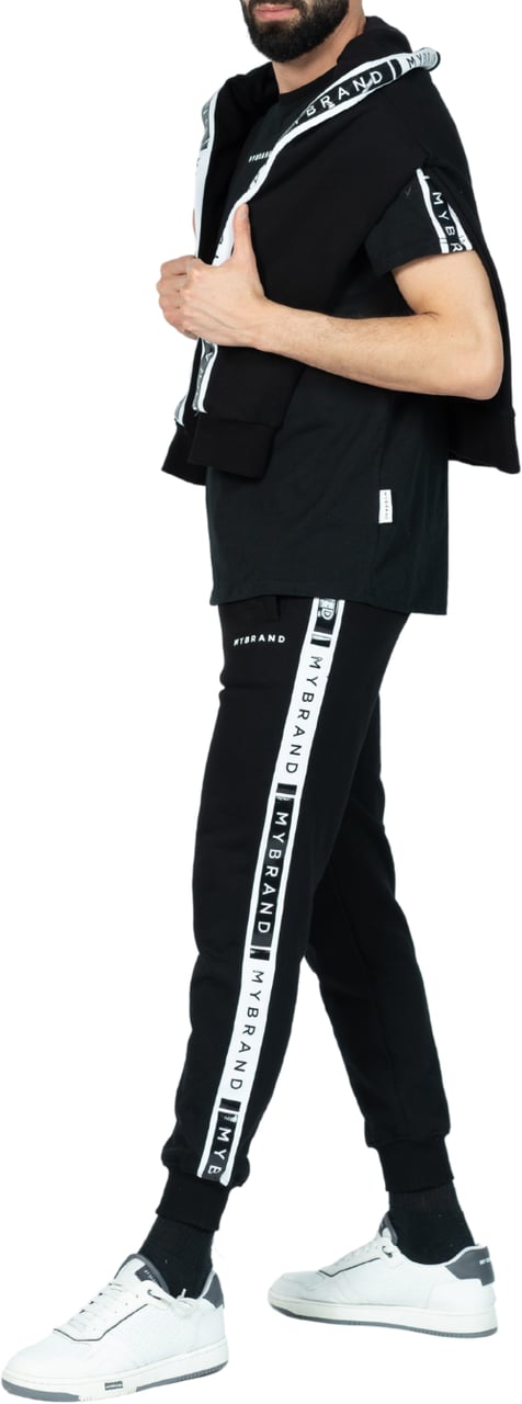 My Brand MB CONTRAST TAPING SHIRT BLACK | BLACK Zwart