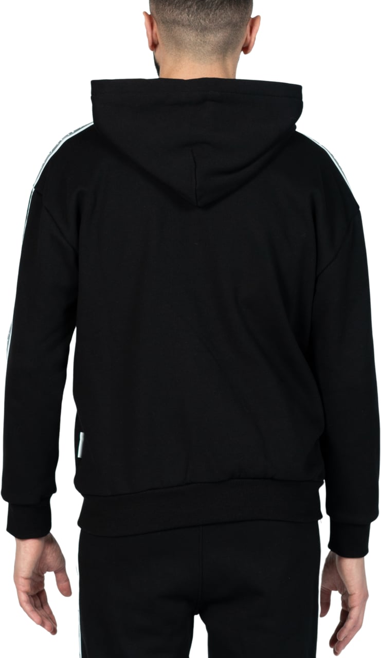 My Brand MB CONTRAST TAPING HOODIE BLACK | BLACK Zwart