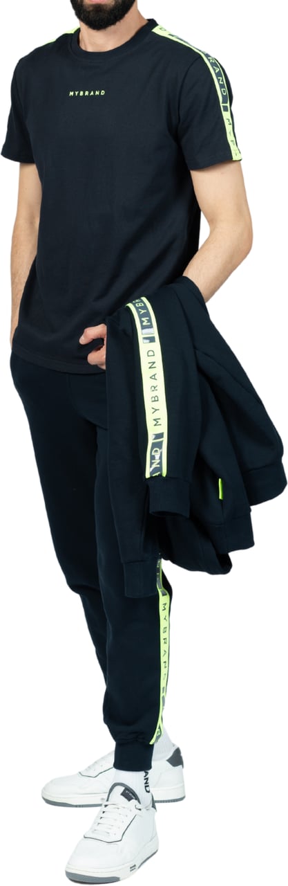 My Brand MB CONTRAST TAPING HOODIE KOBALT | KOBALT BLUE Blauw