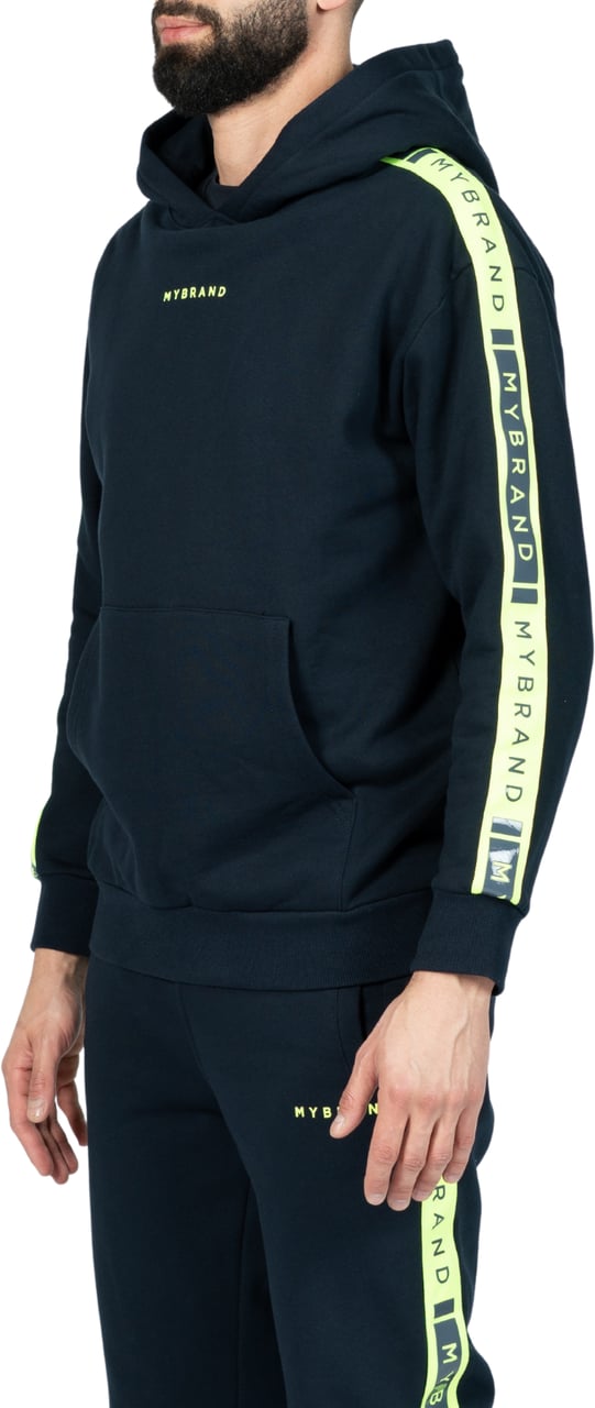 My Brand MB CONTRAST TAPING HOODIE KOBALT | KOBALT BLUE Blauw