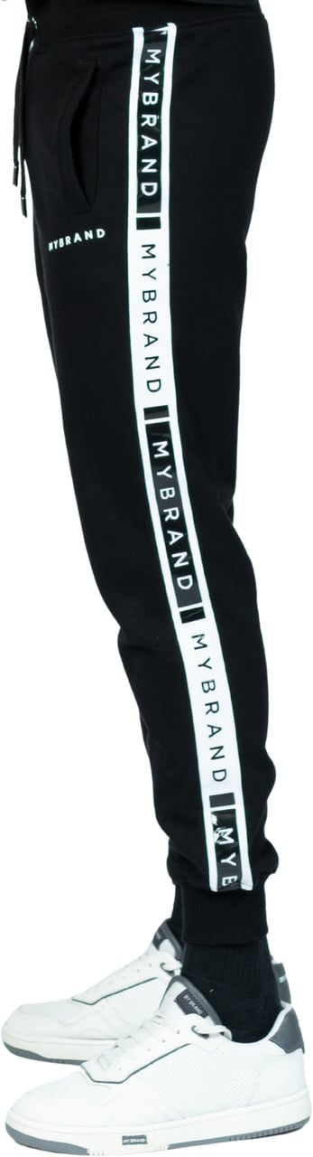 My Brand MB CONTRAST TAPING JOGGING BLACK | BLACK Zwart