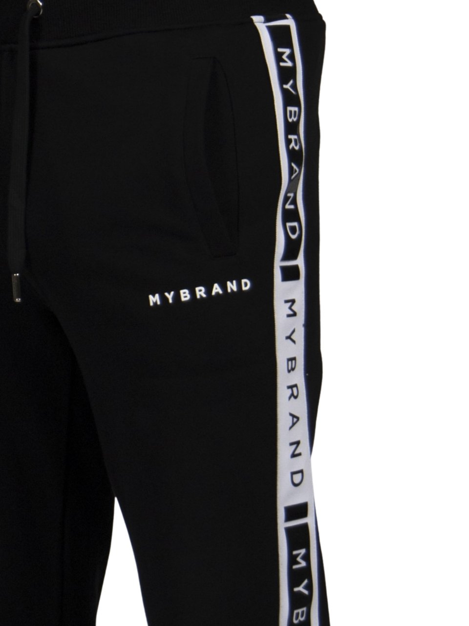 My Brand MB CONTRAST TAPING JOGGING BLACK | BLACK Zwart