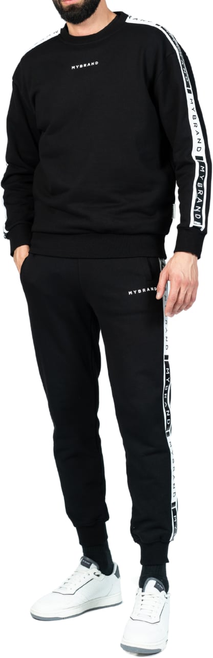 My Brand MB CONTRAST TAPING JOGGING BLACK | BLACK Zwart