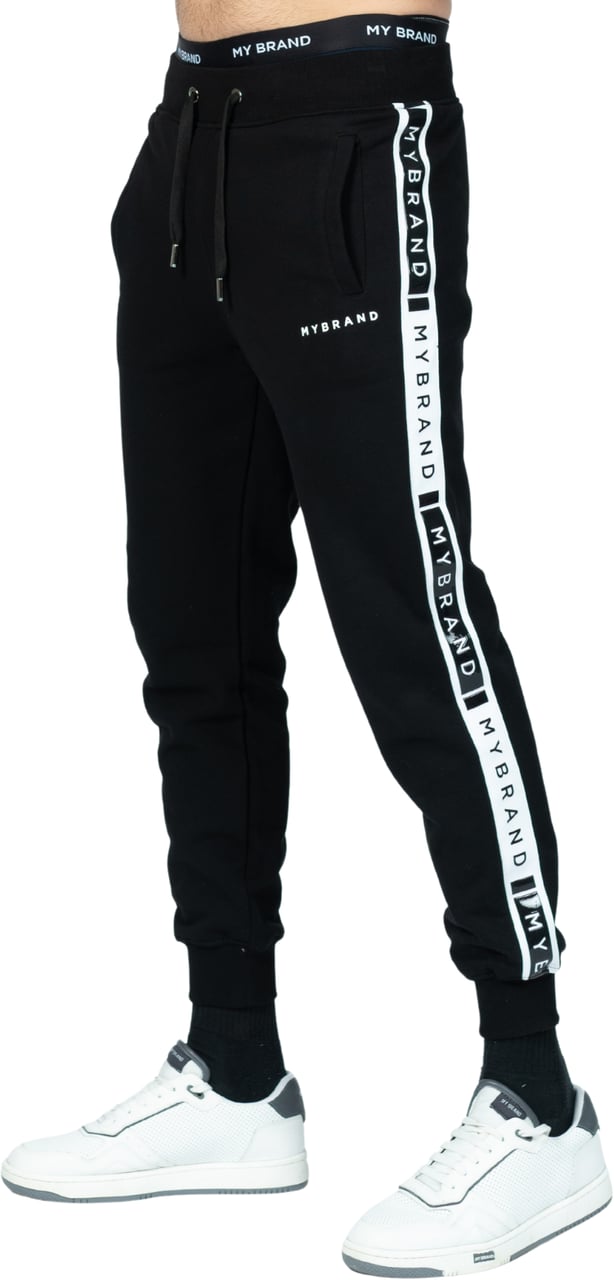My Brand MB CONTRAST TAPING JOGGING BLACK | BLACK Zwart