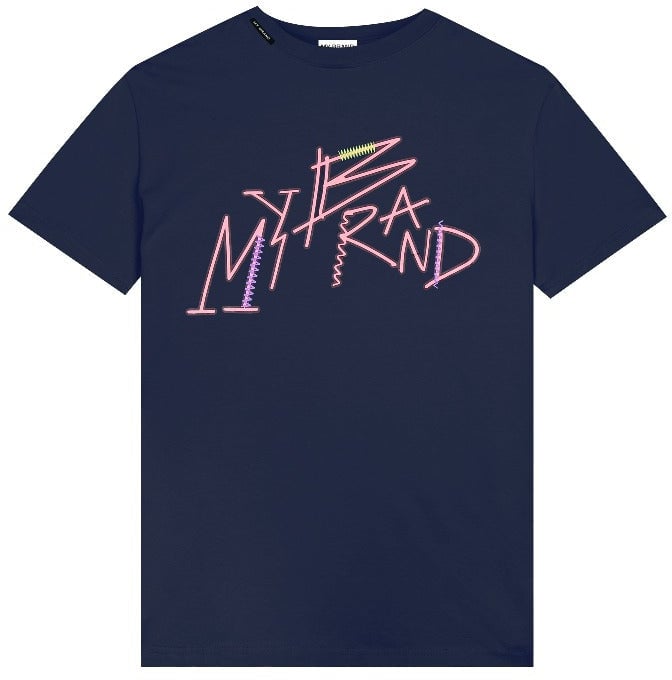 My Brand MB DOODLE BIG T-SHIRT | NAVY Blauw